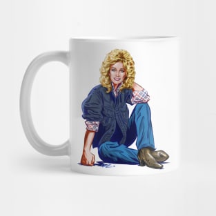 Barbara Mandrell - An illustration by Paul Cemmick Mug